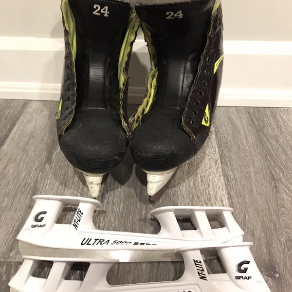 Used Graf Ultra G9035 D&R (Regular) Pro Stock Size 8 Hockey Skates