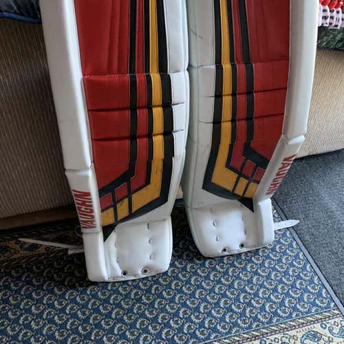 Vaughn Velocity VE8 Pro Carbon Pro Stock Calgary Flames Gillies Leg Pads 36+1.5” WOW
