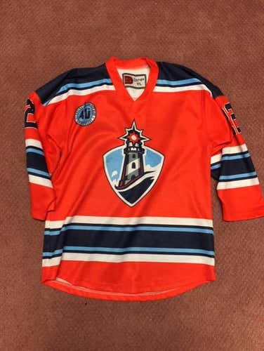Orange Used Youth Unisex Large Bauer Jersey