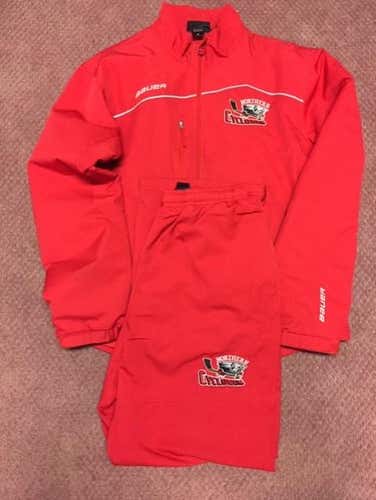 Red Used Adult Men's Large Bauer Jacket