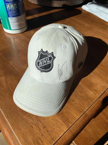 Roberto Luongo Signed: NHL White One Size Fits All  Hat