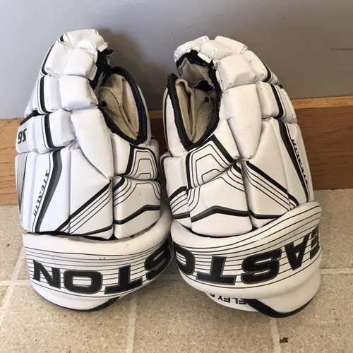 White Used Easton 14"  Gloves