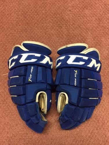 Used CCM Tacks 4 Roll Pro Gloves 14"