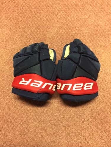 Blue Youth Used Bauer Vapor 1X Gloves 10"