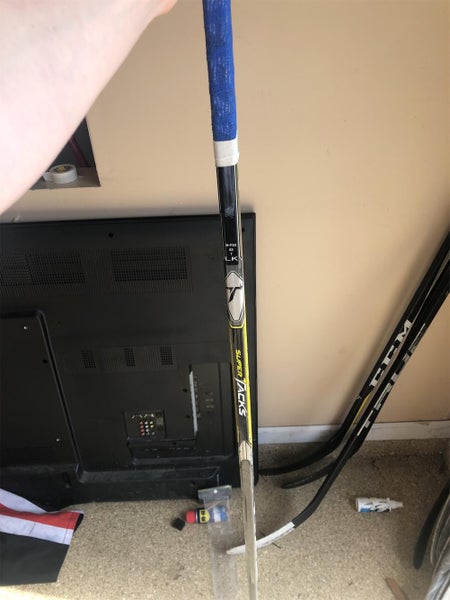 Used Left Handed Super Tacks Toe Pro Stock Hockey Stick
