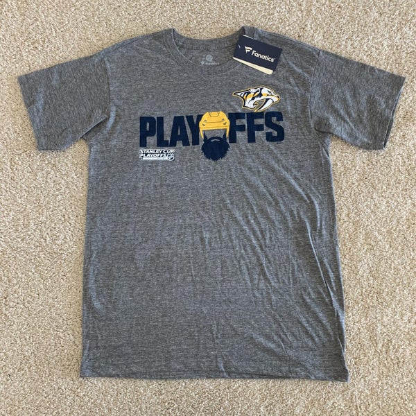 NEW! Fanatics Playoffs Nashville Predators Beard Shirt Men's Size Large