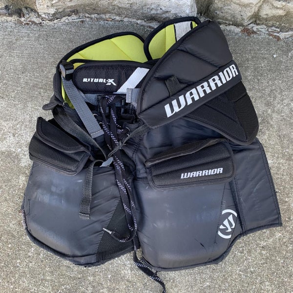 Black Junior Large Warrior Ritual X Hockey Goalie Pants