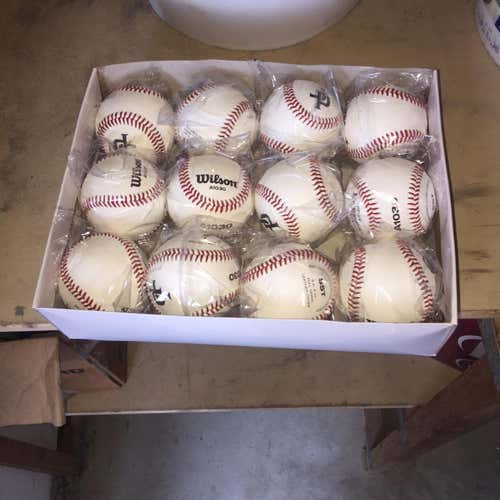 New Wilson Baseballs 12 Pack A1030