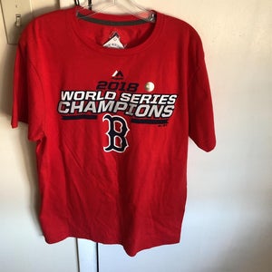 Boston Red Sox MLB 2013 World Series Champions majestic Long Sleeve shirt  Size L