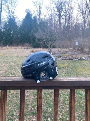Black Used Large Bauer Re-Akt 200  Helmet