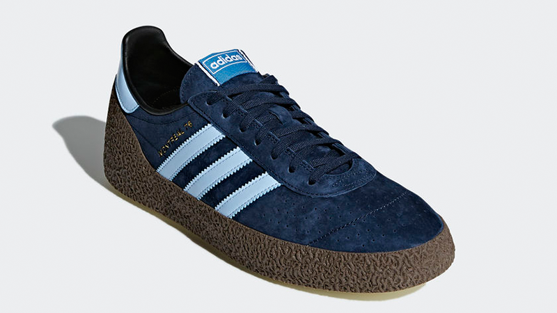 New with Tags Adidas Montreal 76 - Men's Size 9 Sneakers - Blue with Light blue stripes