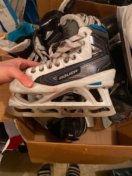 Senior Bauer Reactor 9000 Size 6.5 Hockey Goalie Skates