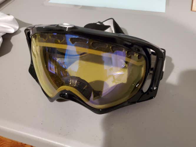 Black Used Unisex Oakley Crowbar Ski Goggles