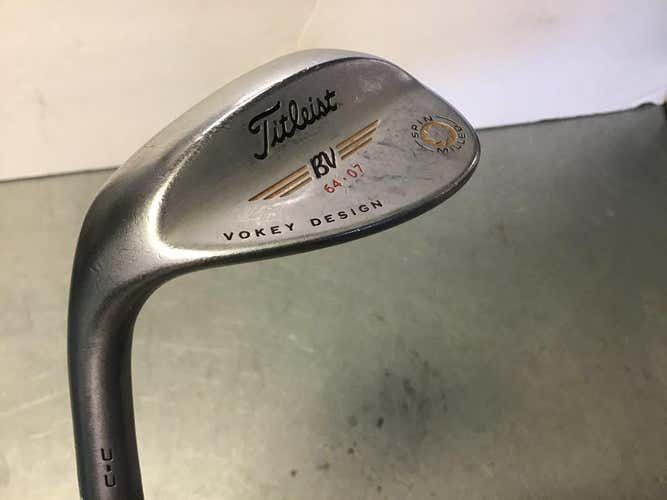 Used Titleist Spin Milled 64 Degree Steel Regular Golf Wedges