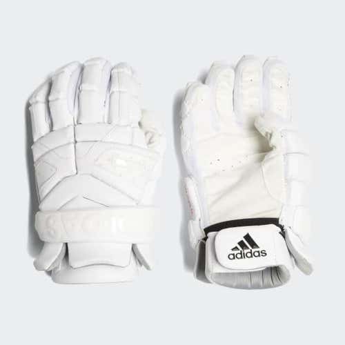 White New Adidas Freak 13" Lacrosse Gloves
