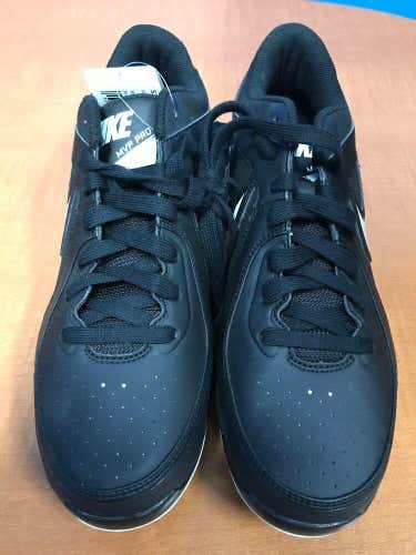 NEW Nike Men's Air MVP Pro Metal Baseball Cleat Shoes Color Black White Size 9