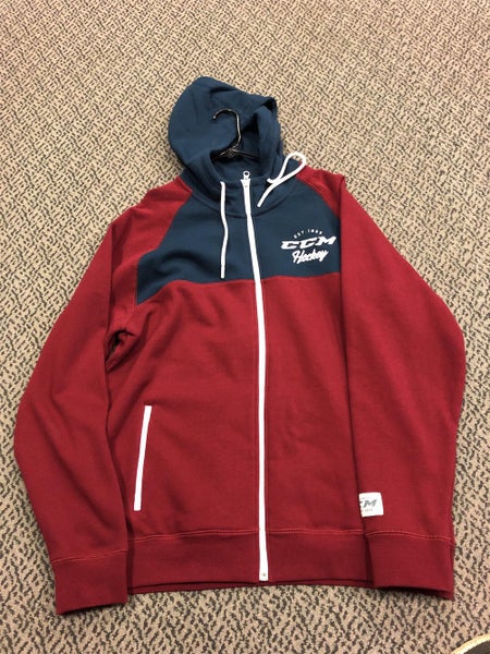 CCM Xl Maroon Xl Zip Up Sweatshirt
