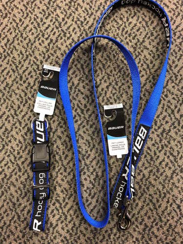 Bauer Hockey Dog Leash And Collar
