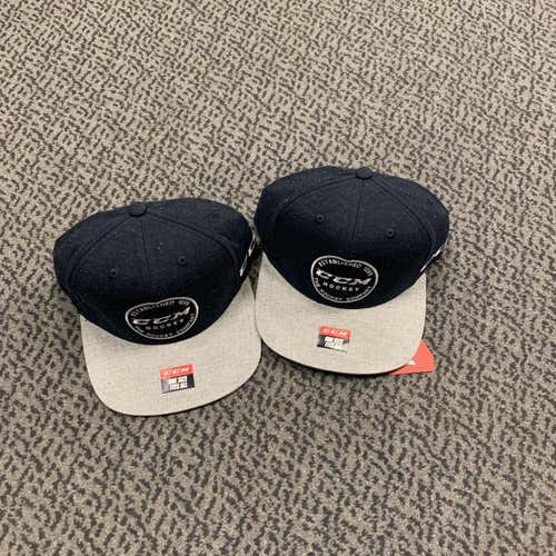 2-PACK! New One Size Fits All CCM Hat
