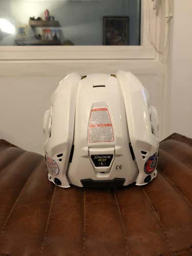 White Used Large CCM Helmet