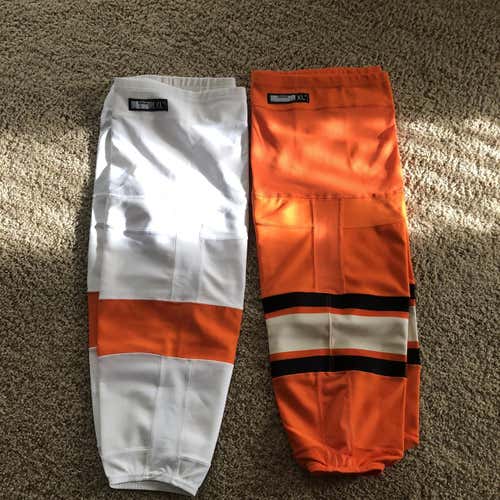 2 Pack Flyers Senior Reebok Socks Pro Stock (winter Classic And White)