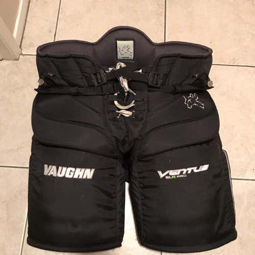 Black Senior Medium Vaughn Ventus SLR Pro Hockey Goalie Pants