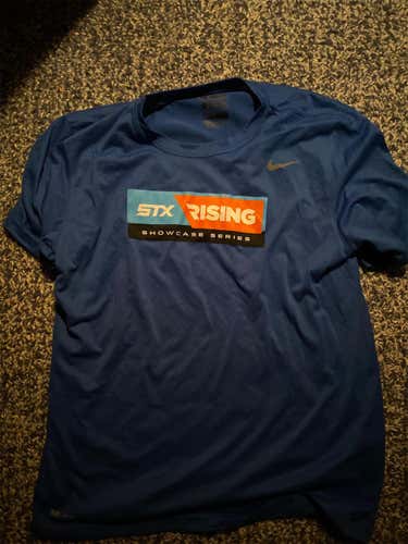 Blue Used Large Nike Shirt (STX RISING)