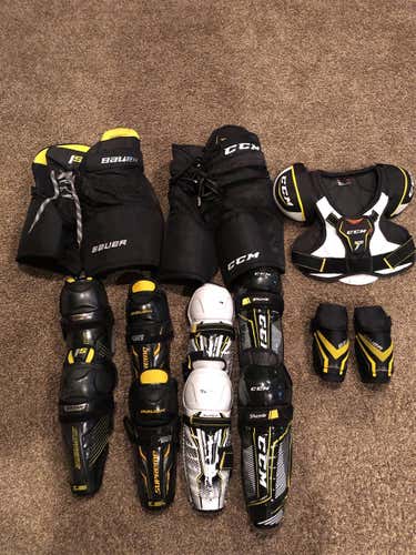 Used CCM Tacks  Shin Pads