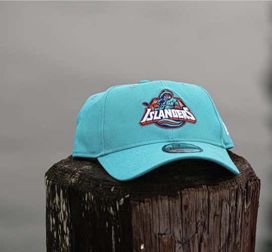 RARE New York Islanders Fisherman logo hat TEAL