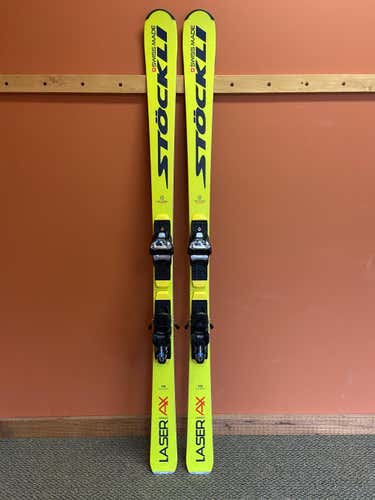 Stockli 2020 Laser AX Skis : 175cm R 15.9m : Marker Griffon 13 Bindings Mounted : Head/Tyrolia Plate