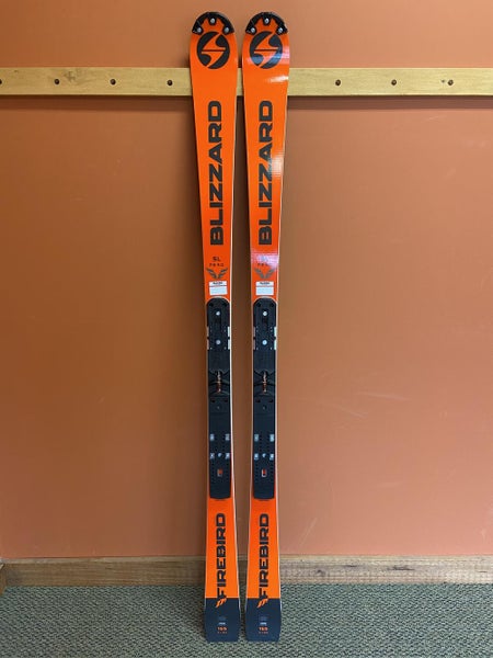 Blizzard 2019 Firebird Slalom FIS Race Skis : 165cm : Marker Piston Plates Mounted