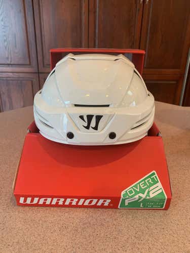 New Warrior Covert PX3 White Helmet Pro Stock Return Colorado Avalanche