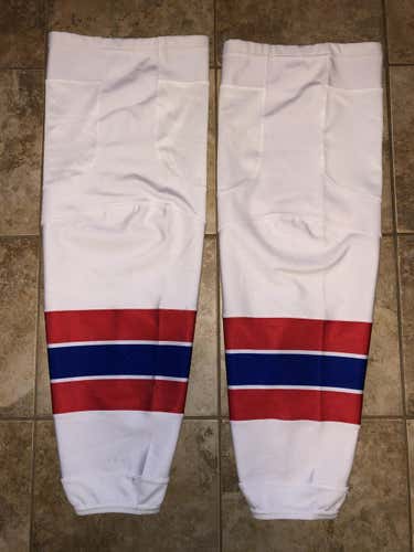 Pro Stock Pro Return Reebok Edge Socks 2011-15 Washington Capitals Third Alternate