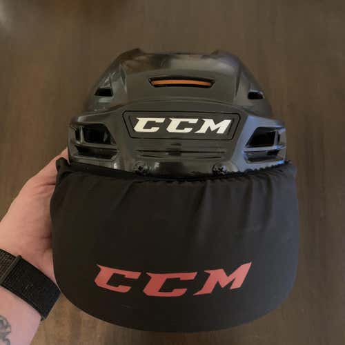 Black Used Medium CCM Tacks 710 Pro Stock Helmet