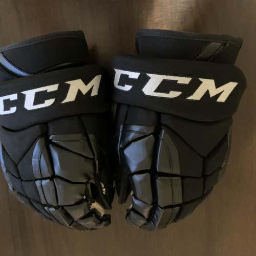 Black Used CCM HGP14 14" Pro Stock Gloves