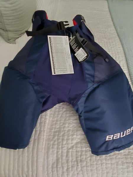 Blue Senior New Medium Bauer Vapor APX Hockey Pants