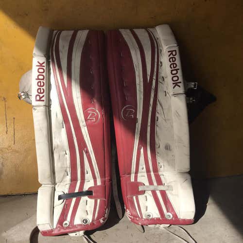 Used 34" Reebok Premier 4 18K  Goalie Leg Pads
