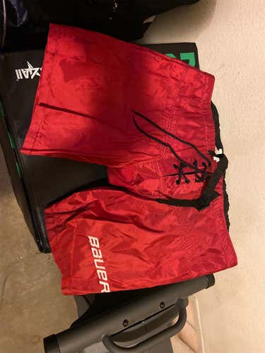Senior Large Bauer Pant Shell Red