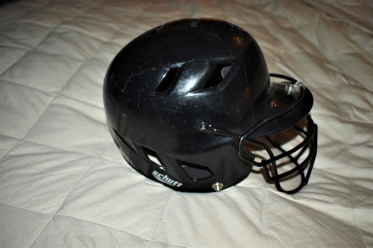 Schutt Baseball Batters Helmet w/ Face mask, Black