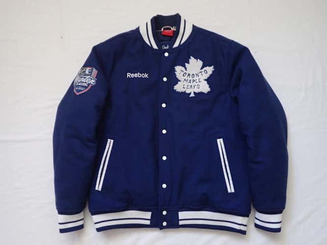 Toronto Maple Leafs Pro Stock Bomber Jacket Issued Coach Hockey Player Small