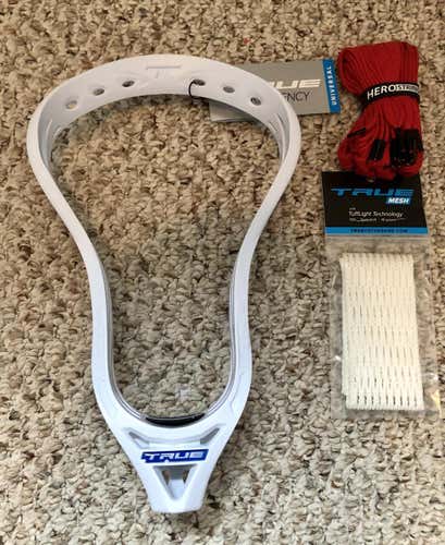 Brand new True Lacrosse Frequency head with mesh and strings