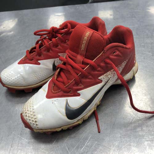 Red Kid's Molded Cleats Nike