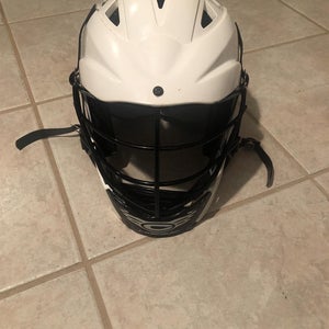 White Used Player Cascade Cs Helmet