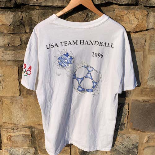 Vintage 90s Atlanta Olympics Sz Extra Large Team Handball Shirt