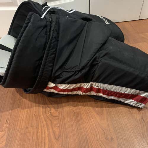 Black Senior Extra Large Reebok Pro Stock Hockey Goalie Pants