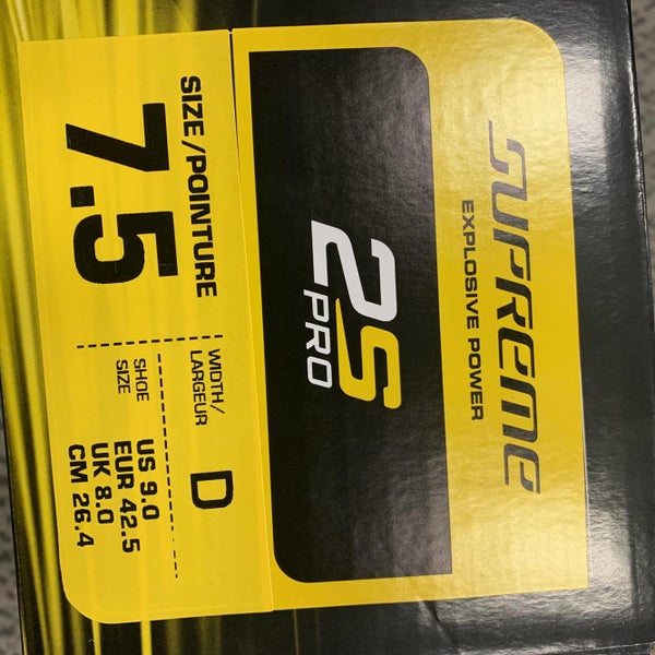 New Bauer Supreme 2S Pro D&R (Regular)  Size 7.5 Hockey Skates