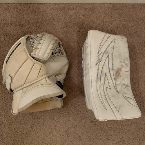 Vaughn Custom Glove And Block White/White