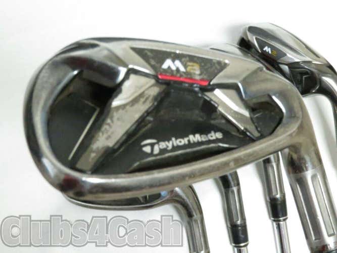 TaylorMade M2 Irons 2016 REAX 88 Steel Regular Flex 5-P  #39019