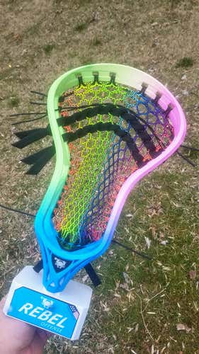 DONE and READY TO BE SHIPPED NEW ECD REBEL  SHERBET RAINBOW or other heads. CUSTOM STRINGING