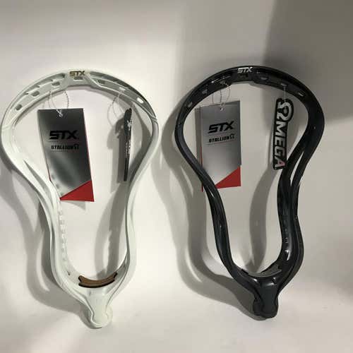New Attack & Midfield STX Unstrung Stallion omega Head - White or Grey